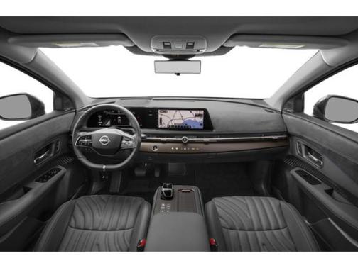 Deep Ocean Blue Pearl/Black Diamond Pearl 2024 Nissan ARIYA PLATINUM+