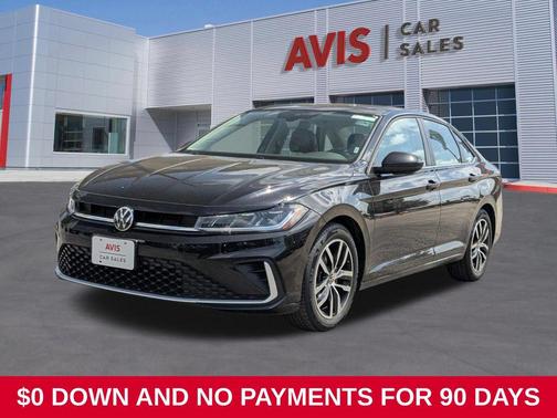Black Metallic 2025 Volkswagen Jetta 1.5T SE