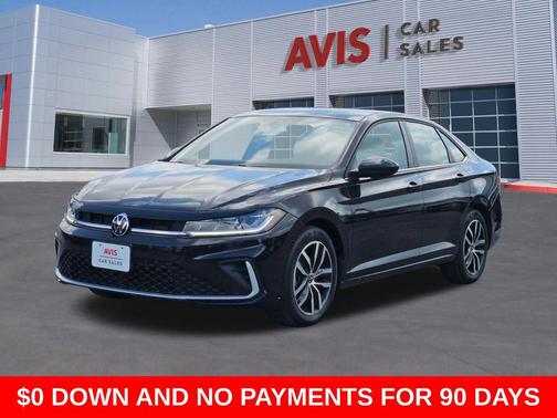 Black Metallic 2025 Volkswagen Jetta 1.5T SE