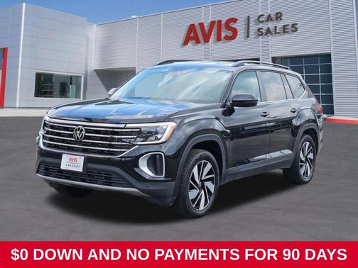 Black Metallic 2025 Volkswagen Atlas 2.0T SE w/Technology