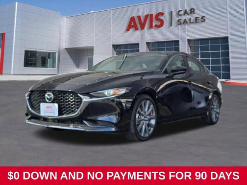 Jet Black Mica 2025 Mazda Mazda3 FWD w/Preferred Package