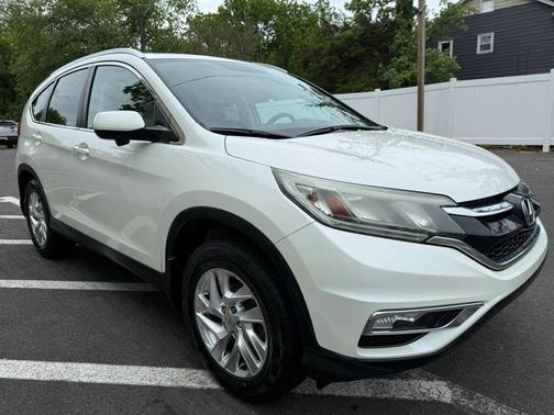 White 2015 Honda CR-V EX-L