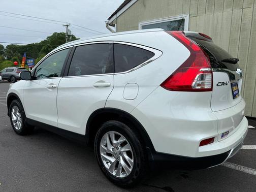 White 2015 Honda CR-V EX-L