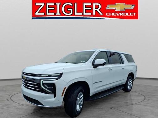 Summit White 2025 Chevrolet Suburban LT