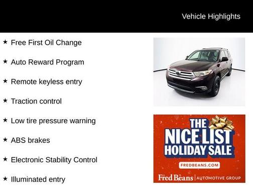 2013 Toyota Highlander Base Plus