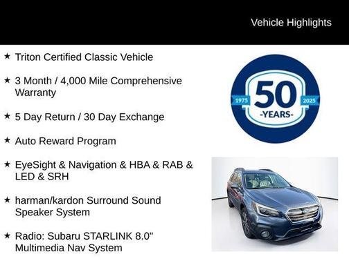 2018 Subaru Outback 2.5i Limited