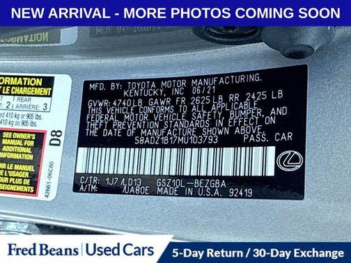 2021 Lexus ES 350 Base