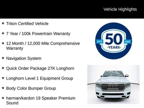 Bright White Clearcoat 2023 RAM 1500 Longhorn