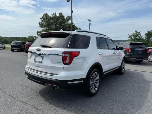 White Platinum Metallic Tri-Coat 2018 Ford Explorer Limited