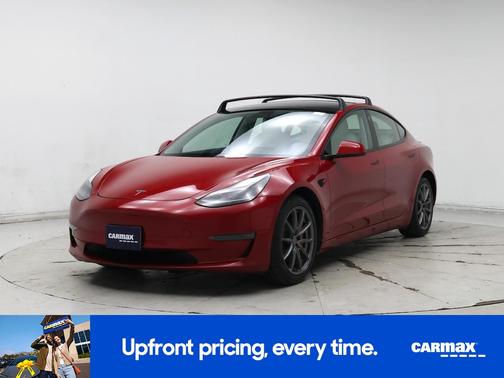 Red 2021 Tesla Model 3 Performance