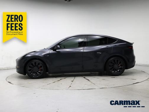 Gray 2025 Tesla Model Y Performance