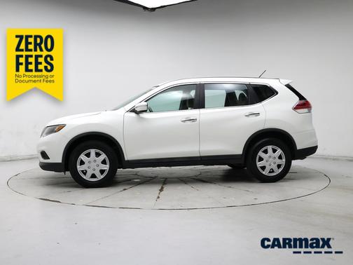 White 2015 Nissan Rogue S
