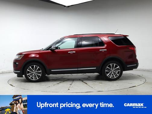 Red 2018 Ford Explorer Platinum