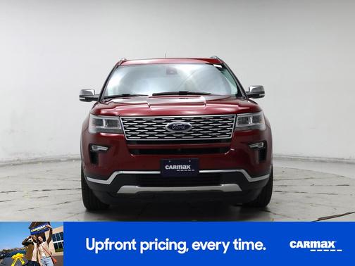 Red 2018 Ford Explorer Platinum