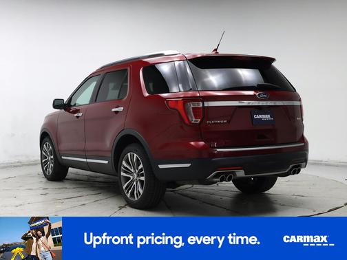 Red 2018 Ford Explorer Platinum