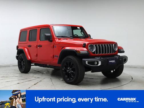 Red 2025 Jeep Wrangler 4xe Sahara