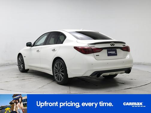 White 2019 INFINITI Q50 Red Sport 400