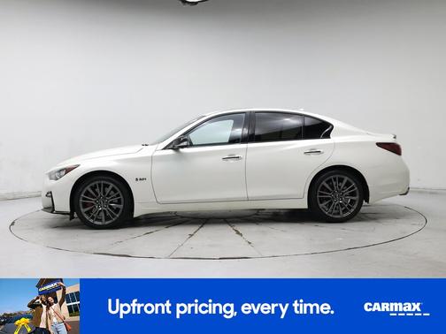 White 2019 INFINITI Q50 Red Sport 400