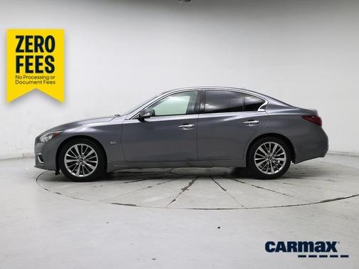Gray 2018 INFINITI Q50 Luxe