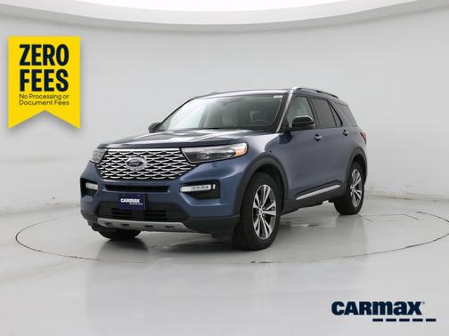 Blue 2020 Ford Explorer Platinum
