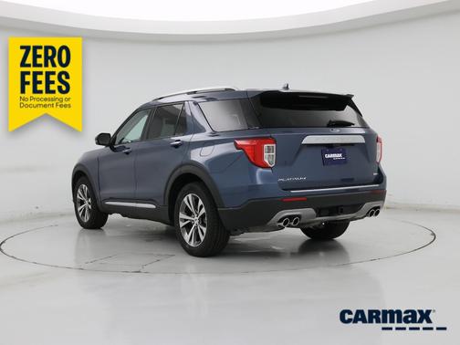 Blue 2020 Ford Explorer Platinum