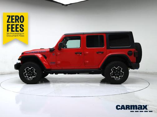 Red 2023 Jeep Wrangler 4xe Unlimited Rubicon