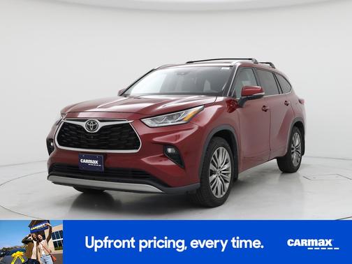 Red 2021 Toyota Highlander Platinum