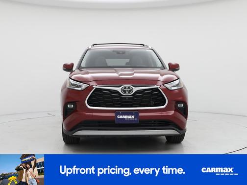 Red 2021 Toyota Highlander Platinum