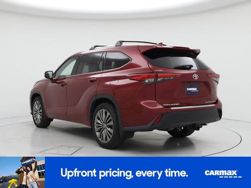 Red 2021 Toyota Highlander Platinum