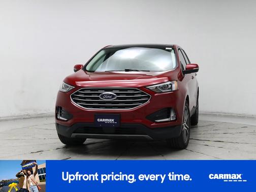 Red 2020 Ford Edge Titanium