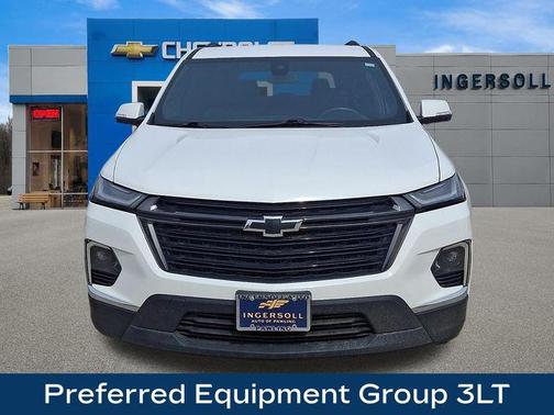 Summit White 2022 Chevrolet Traverse LT Leather