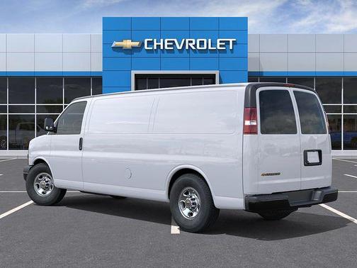 Summit White 2026 Chevrolet Express 3500 3500 Extended Wheelbase, WT, RWD