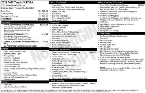 Ebony Twilight Metallic 2023 GMC Terrain SLE