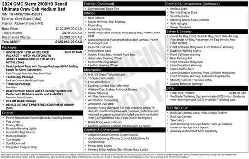 Onyx Black 2024 GMC Sierra 2500 Denali Ultimate