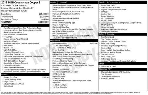 2019 MINI Countryman Cooper S ALL4