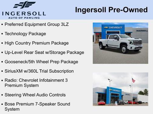 White 2025 Chevrolet Silverado 3500 High Country