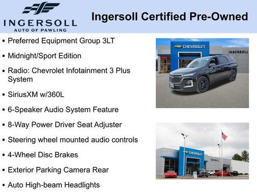 Mosaic Black Metallic 2023 Chevrolet Traverse LT Leather