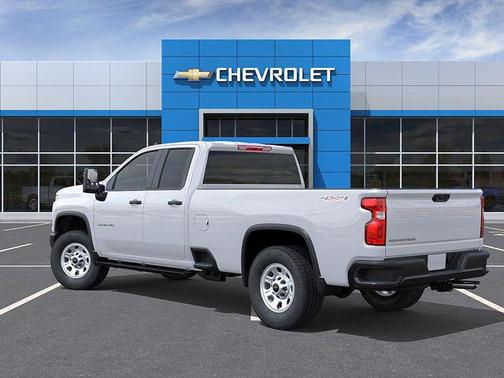 Summit White 2026 Chevrolet Silverado 3500 Double Cab, Long Bed, WT Dual Rear Wheel, 4WD