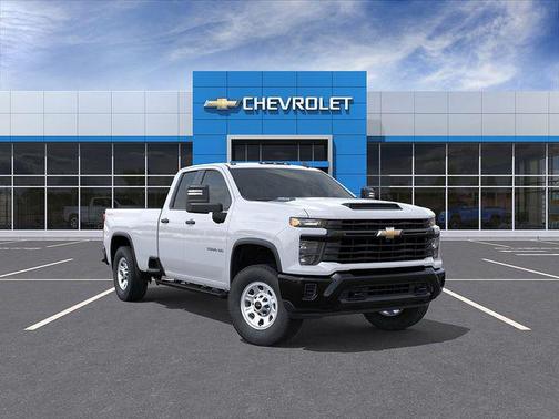 Summit White 2026 Chevrolet Silverado 3500 Double Cab, Long Bed, WT Dual Rear Wheel, 4WD