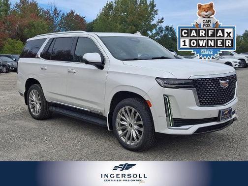 Crystal White Tricoat 2021 Cadillac Escalade Premium Luxury
