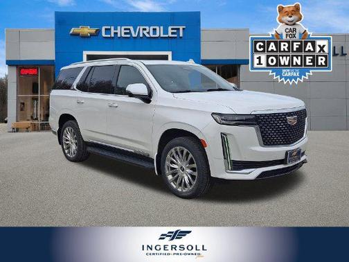 Crystal White Tricoat 2021 Cadillac Escalade Premium Luxury