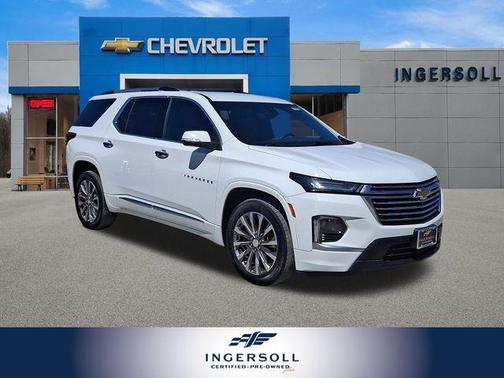 Summit White 2023 Chevrolet Traverse Premier