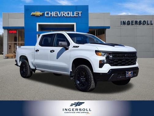 Summit White 2025 Chevrolet Silverado 1500 Custom Trail Boss
