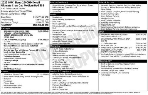 White 2025 GMC Sierra 2500 Denali Ultimate
