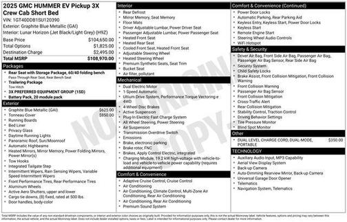 Graphite Blue Metallic 2025 GMC HUMMER EV Pickup 3X