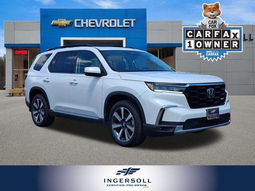 Platinum White Pearl 2025 Honda Pilot Touring 8-Passenger