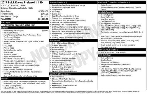 Black Cherry Metallic 2017 Buick Encore Preferred II