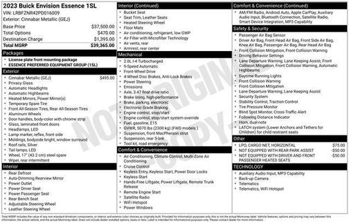 Cinnabar Metallic 2023 Buick Envision Essence FWD