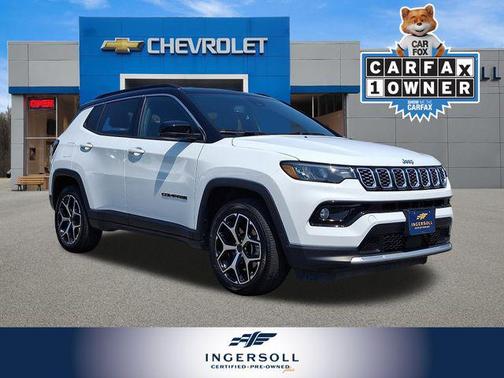 Bright White Clearcoat 2025 Jeep Compass Limited