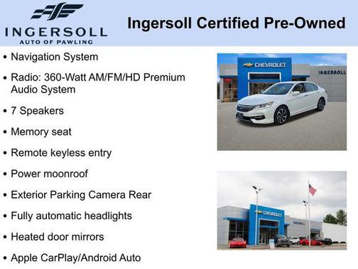 2017 Honda Accord EX-L w/Navigation & Honda Sensing